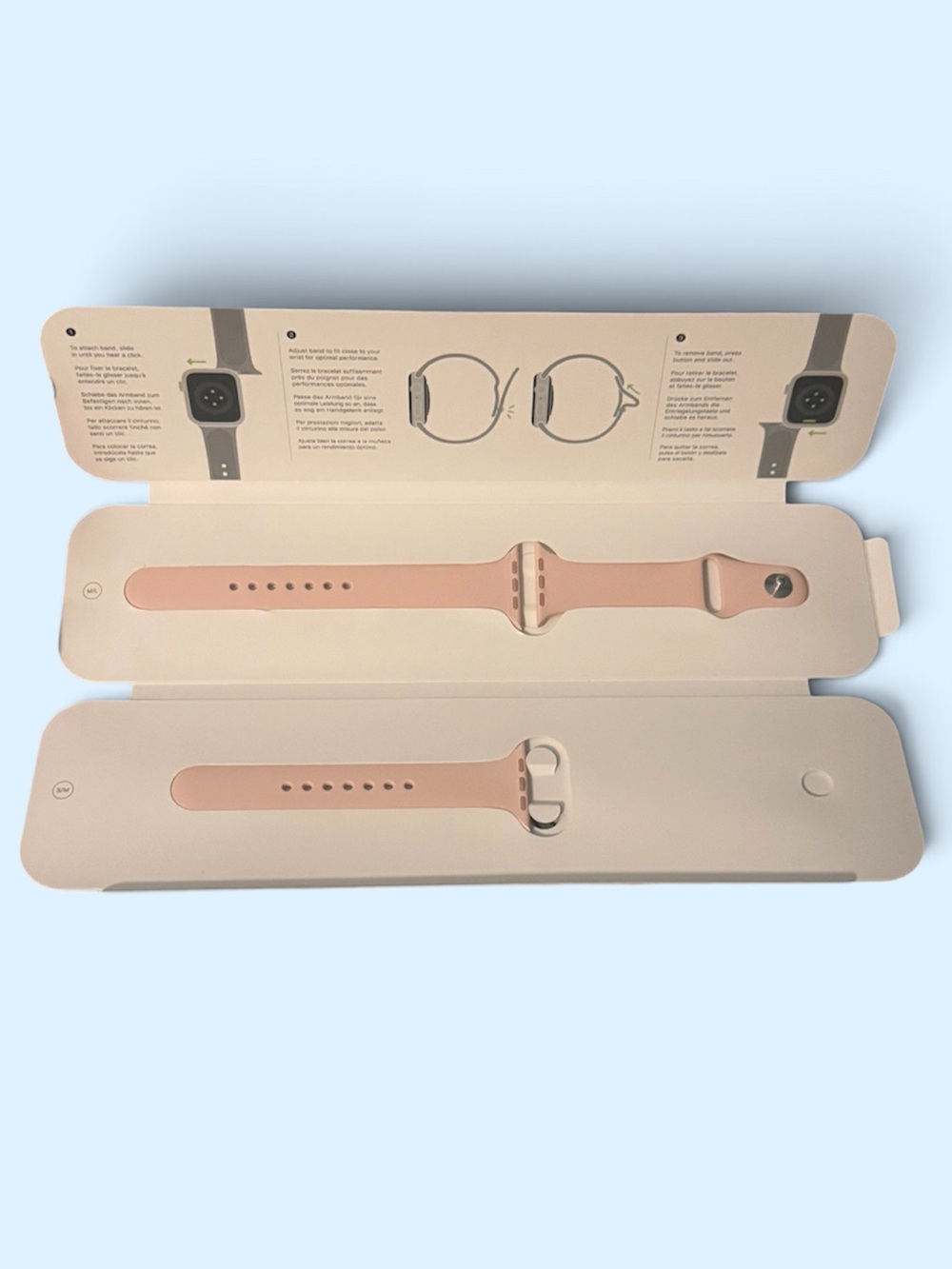Apple watch pink sand sport band 44mm - Picture 2 of 4